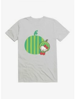 Outlet 😉 Hello Kitty Five A Day Watermelon Relaxing T-Shirt 🤩 -Cheap Sanrio Store 17204097 hi