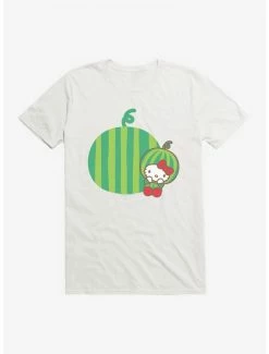 Outlet 😉 Hello Kitty Five A Day Watermelon Relaxing T-Shirt 🤩 -Cheap Sanrio Store 17204106 hi