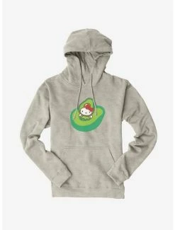 Hot Sale 🌟 Hello Kitty Five A Day Playing In Avacado Hoodie 😉 -Cheap Sanrio Store 17208734 hi