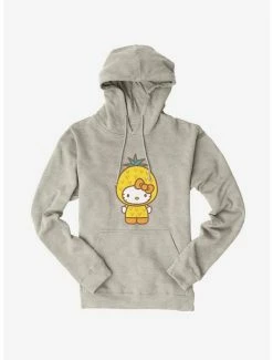 Hot Sale ⭐ Hello Kitty Five A Day Wise Pineapple Hoodie 👏 -Cheap Sanrio Store 17209049 hi