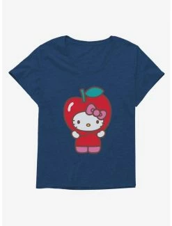Deals 🎁 Hello Kitty Five A Day Apple Of My Eye 👧 Girls T-Shirt Plus Size 😍
