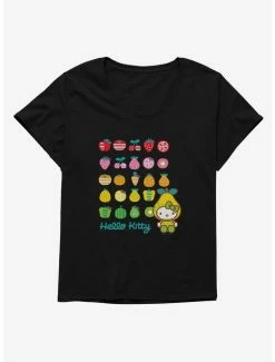 Budget 🌟 Hello Kitty Five A Day Healthy Logo 👧 Girls T-Shirt Plus Size 🛒 -Cheap Sanrio Store 17211498 hi