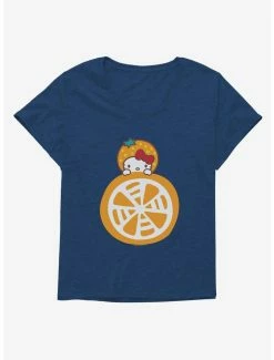 Best deal 👍 Hello Kitty Five A Day Litlle Slice of Orange 👧 Girls T-Shirt Plus Size 🎉