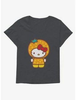 Wholesale ❤️ Hello Kitty Five A Day Orange Outfit 👧 Girls T-Shirt Plus Size 💯 -Cheap Sanrio Store 17211651 hi