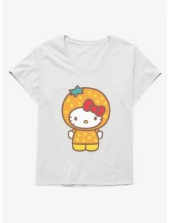 Wholesale ❤️ Hello Kitty Five A Day Orange Outfit 👧 Girls T-Shirt Plus Size 💯 -Cheap Sanrio Store 17211660 hi