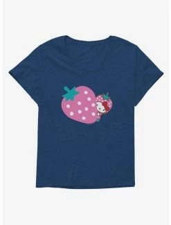 Promo 👍 Hello Kitty Five A Day Pink Strawberry 👧 Girls T-Shirt Plus Size 👏 -Cheap Sanrio Store 17211705 hi