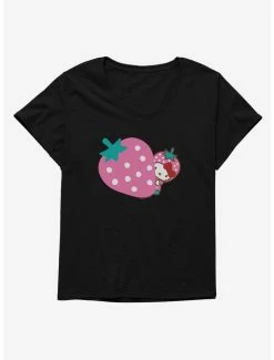 Promo 👍 Hello Kitty Five A Day Pink Strawberry 👧 Girls T-Shirt Plus Size 👏 -Cheap Sanrio Store 17211714 hi