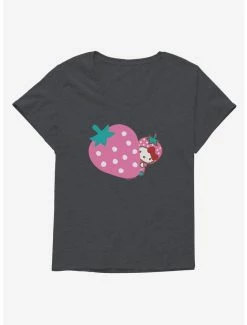 Promo ๐ Hello Kitty Five A Day Pink Strawberry ๐ง Girls T-Shirt Plus Size ๐