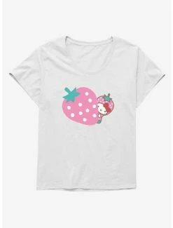 Promo 👍 Hello Kitty Five A Day Pink Strawberry 👧 Girls T-Shirt Plus Size 👏 -Cheap Sanrio Store 17211732 hi