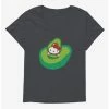 Cheapest ✨ Hello Kitty Five A Day Playing In Avacado 👧 Girls T-Shirt Plus Size 🛒
