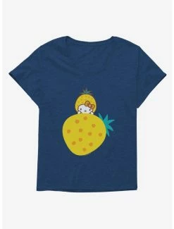 Top 10 🔥 Hello Kitty Five A Day Rising Pineapple 👧 Girls T-Shirt Plus Size 🎁 -Cheap Sanrio Store 17211813 hi