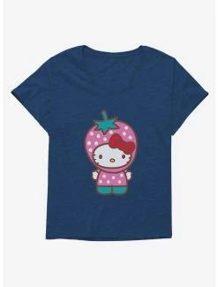 Buy 😀 Hello Kitty Five A Day Strawberry Hat 👧 Girls T-Shirt Plus Size 🌟 -Cheap Sanrio Store 17211885 hi 1