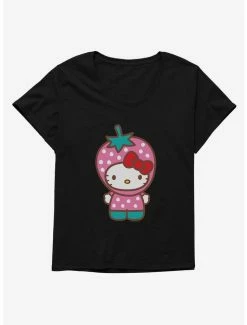 Buy 😀 Hello Kitty Five A Day Strawberry Hat 👧 Girls T-Shirt Plus Size 🌟 -Cheap Sanrio Store 17211894 hi