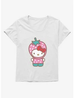 Buy 😀 Hello Kitty Five A Day Strawberry Hat 👧 Girls T-Shirt Plus Size 🌟 -Cheap Sanrio Store 17211912 hi