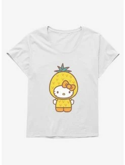 Best deal ✨ Hello Kitty Five A Day Wise Pineapple 👧 Girls T-Shirt Plus Size 🤩 -Cheap Sanrio Store 17212092 hi