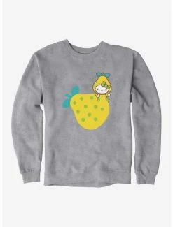 Buy 🔔 Hello Kitty Five A Day Hiding The Pear Sweatshirt 🥰 -Cheap Sanrio Store 17218216 hi