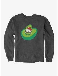 Best deal 🔔 Hello Kitty Five A Day Playing In Avacado Sweatshirt ⌛ -Cheap Sanrio Store 17218360 hi