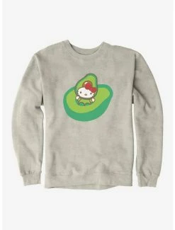 Best deal 🔔 Hello Kitty Five A Day Playing In Avacado Sweatshirt ⌛ -Cheap Sanrio Store 17218378 hi