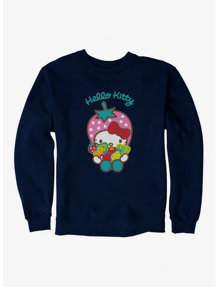 Outlet 🔔 Hello Kitty Five A Day Seven Healthy Options Sweatshirt 🔔 7 Outlet 🔔 Hello Kitty Five A Day Seven Healthy Options Sweatshirt 🔔 - Image 5