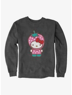 Buy ✔️ Hello Kitty Five A Day Strawberry Hat Sweatshirt 🎁 -Cheap Sanrio Store 17218480 hi