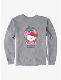 Buy ✔️ Hello Kitty Five A Day Strawberry Hat Sweatshirt 🎁 -Cheap Sanrio Store 17218486 hi