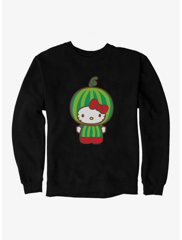 Best Sale ❤️ Hello Kitty Five A Day Watermelon Head Sweatshirt 😀 4 Best Sale ❤️ Hello Kitty Five A Day Watermelon Head Sweatshirt 😀 - Image 2