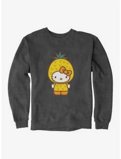 Best Pirce ✨ Hello Kitty Five A Day Wise Pineapple Sweatshirt 🛒 -Cheap Sanrio Store 17218635 hi