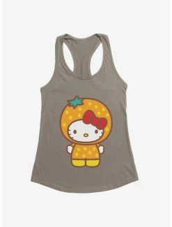 Promo 😉 Hello Kitty Five A Day Orange Outfit 👧 Girls Tank ⌛ -Cheap Sanrio Store 17220904 hi