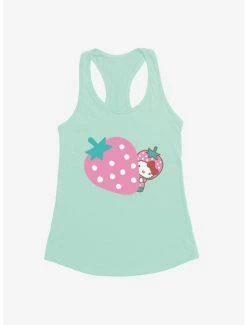 Outlet 😍 Hello Kitty Five A Day Pink Strawberry 👧 Girls Tank 🌟 -Cheap Sanrio Store 17220974 hi