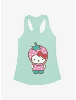 Brand new 🤩 Hello Kitty Five A Day Strawberry Hat 👧 Girls Tank 🤩 -Cheap Sanrio Store 17221184 hi