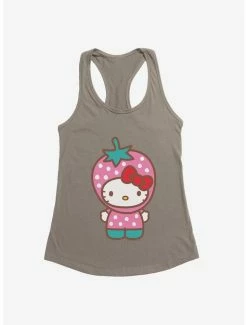 Brand new 🤩 Hello Kitty Five A Day Strawberry Hat 👧 Girls Tank 🤩 -Cheap Sanrio Store 17221198 hi