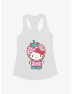 Brand new 🤩 Hello Kitty Five A Day Strawberry Hat 👧 Girls Tank 🤩 -Cheap Sanrio Store 17221205 hi