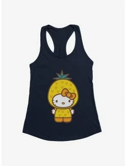 Brand new ⭐ Hello Kitty Five A Day Wise Pineapple 👧 Girls Tank 💯 -Cheap Sanrio Store 17221401 hi