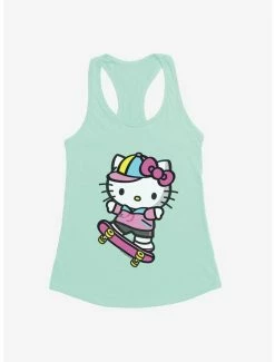 Coupon ❤️ Hello Kitty Skateboard 👧 Girls Tank 👏 -Cheap Sanrio Store 17256505 hi