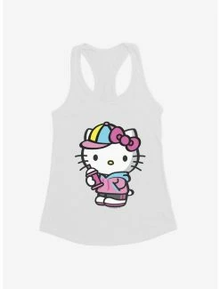 Hot Sale 🎁 Hello Kitty Spray Can Front 👧 Girls Tank ⭐ -Cheap Sanrio Store 17256610 hi