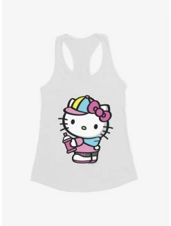 Wholesale ✨ Hello Kitty Spray Can Side 👧 Girls Tank ✔️ -Cheap Sanrio Store 17256652 hi