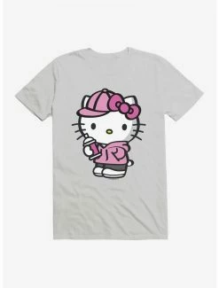 Hot Sale ⭐ Hello Kitty Pink Front T-Shirt 🎉 -Cheap Sanrio Store 17257647 hi