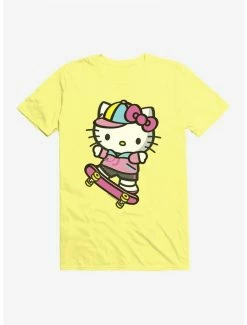 Coupon 👍 Hello Kitty Skateboard T-Shirt 💯 -Cheap Sanrio Store 17258061 hi