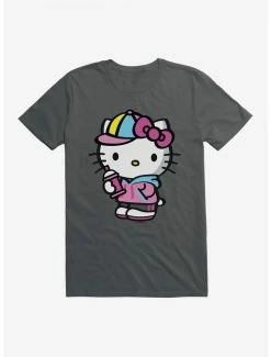 Coupon 🔔 Hello Kitty Spray Can Front T-Shirt ✔️ -Cheap Sanrio Store 17258178 hi