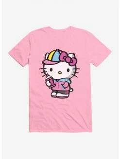 Coupon 🔔 Hello Kitty Spray Can Front T-Shirt ✔️ -Cheap Sanrio Store 17258187 hi