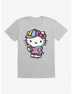 Coupon 🔔 Hello Kitty Spray Can Front T-Shirt ✔️ -Cheap Sanrio Store 17258196 hi