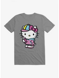 Coupon 🔔 Hello Kitty Spray Can Front T-Shirt ✔️ -Cheap Sanrio Store 17258232 hi