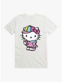 Coupon 🔔 Hello Kitty Spray Can Front T-Shirt ✔️ -Cheap Sanrio Store 17258250 hi