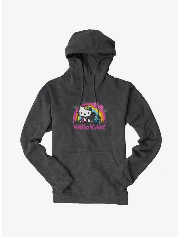 New 🛒 Hello Kitty Rainbow Graffiti Hoodie 🎁 5 New 🛒 Hello Kitty Rainbow Graffiti Hoodie 🎁 - Image 3