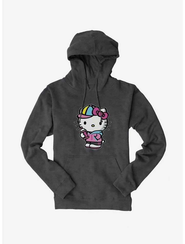 Wholesale 🔔 Hello Kitty Spray Can Front Hoodie ⌛ 5 Wholesale 🔔 Hello Kitty Spray Can Front Hoodie ⌛ - Image 3