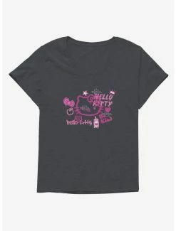 Budget 👏 Hello Kitty Be Kind 👧 Girls T-Shirt Plus Size 🛒 -Cheap Sanrio Store 17259112 hi