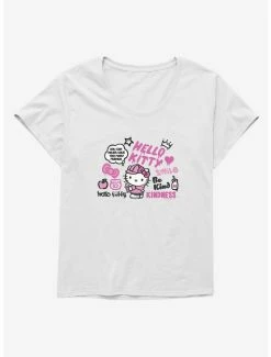 Coupon 😍 Hello Kitty Kindness 👧 Girls T-Shirt Plus Size 👍 -Cheap Sanrio Store 17259193 hi