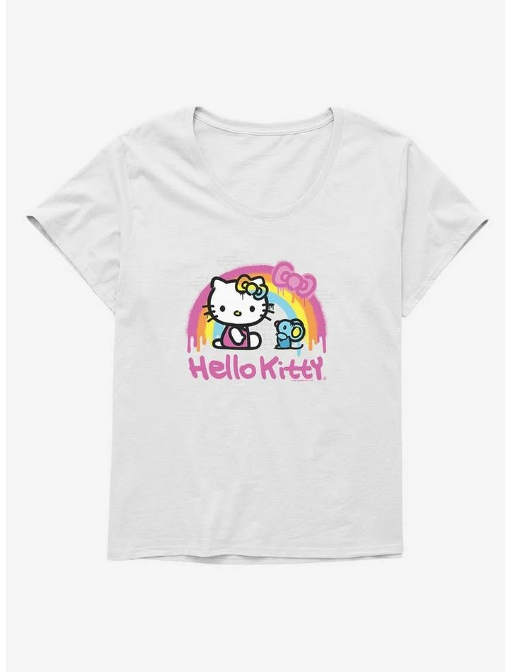 Top 10 🌟 Hello Kitty Rainbow Graffiti 👧 Girls T-Shirt Plus Size 🛒 5 Top 10 🌟 Hello Kitty Rainbow Graffiti 👧 Girls T-Shirt Plus Size 🛒 - Image 3