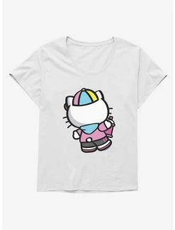 Budget 💯 Hello Kitty Spray Can Back 👧 Girls T-Shirt Plus Size 💯 -Cheap Sanrio Store 17259445 hi