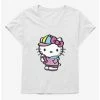 Best reviews of 🔥 Hello Kitty Spray Can Front 👧 Girls T-Shirt Plus Size 💯 -Cheap Sanrio Store 17259481 hi